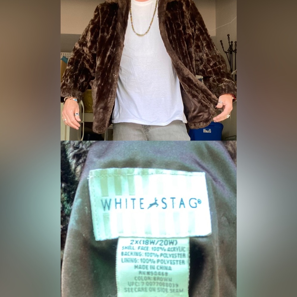 Faux fur jacket